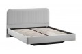 Кровать без ПМ «Тиффани» 1600 Тип 1 (без подъемного механизма) Велюр Confetti Silver
