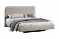 Кровать без ПМ «Тиффани» 1600 Тип 1 (без подъемного механизма) Велюр Confetti Smoke