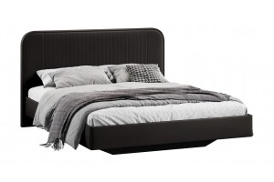 Кровать без ПМ Тиффани 1600 Тип 1 без подъемного механизма Велюр Confetti Stone