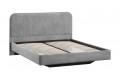 Кровать без ПМ «Тиффани» 1600 Тип 1 (без подъемного механизма) Микровелюр Wellmart Silver