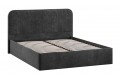 Кровать с ПМ «Тиффани» 1600 Тип 1 (с подъемным механизмом) Микровелюр Wellmart Graphite