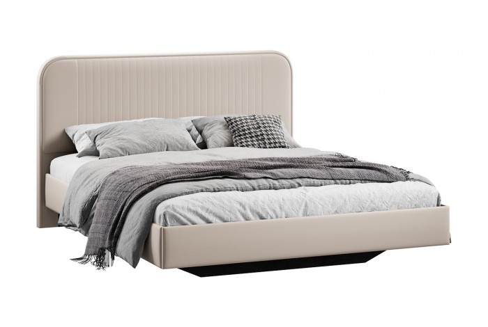 Кровать без ПМ «Тиффани» 1800 Тип 1 (без подъемного механизма) Велюр Confetti Cream