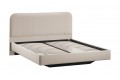 Кровать без ПМ «Тиффани» 1800 Тип 1 (без подъемного механизма) Велюр Confetti Cream