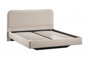 Кровать без ПМ Тиффани 1800 Тип 1 без подъемного механизма Велюр Confetti Cream
