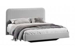 Кровать без ПМ Тиффани 1800 Тип 1 без подъемного механизма Велюр Confetti Silver