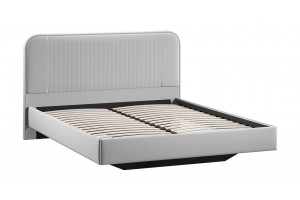 Кровать без ПМ Тиффани 1800 Тип 1 без подъемного механизма Велюр Confetti Silver