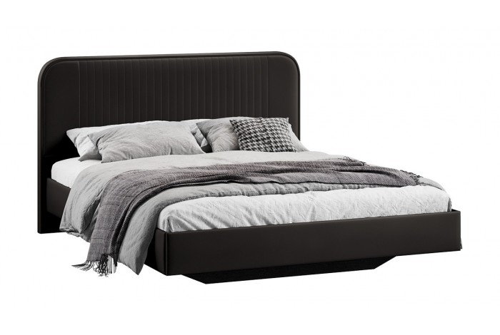 Кровать без ПМ «Тиффани» 1800 Тип 1 (без подъемного механизма) Велюр Confetti Stone