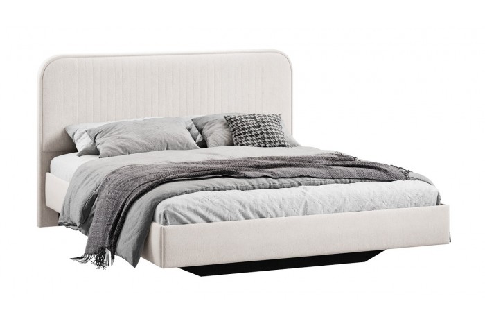Кровать без ПМ «Тиффани» 1800 Тип 1 (без подъемного механизма) Велюр Бежевый