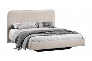 Кровать без ПМ Тиффани 1800 Тип 1 без подъемного механизма Велюр Мокко светлый