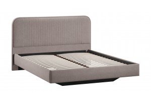 Кровать без ПМ Тиффани 1800 Тип 1 без подъемного механизма Велюр Мокко темный