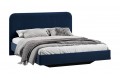 Кровать без ПМ «Тиффани» 1800 Тип 1 (без подъемного механизма) Микровелюр Wellmart Blue