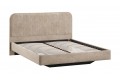 Кровать без ПМ «Тиффани» 1800 Тип 1 (без подъемного механизма) Микровелюр Wellmart Dark Beige