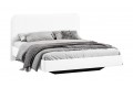 Кровать без ПМ «Тиффани» 1800 Тип 1 (без подъемного механизма) Экокожа белая Polo