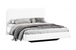 Кровать без ПМ Тиффани 1800 Тип 1 без подъемного механизма Экокожа белая Polo