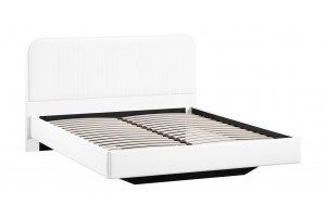 Кровать без ПМ Тиффани 1800 Тип 1 без подъемного механизма Экокожа белая Polo
