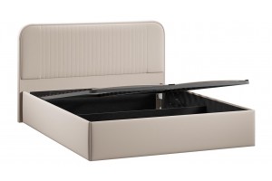 Кровать с ПМ Тиффани 1800 Тип 1 с подъемным механизмом Велюр Confetti Cream