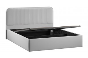 Кровать с ПМ Тиффани 1800 Тип 1 с подъемным механизмом Велюр Confetti Silver