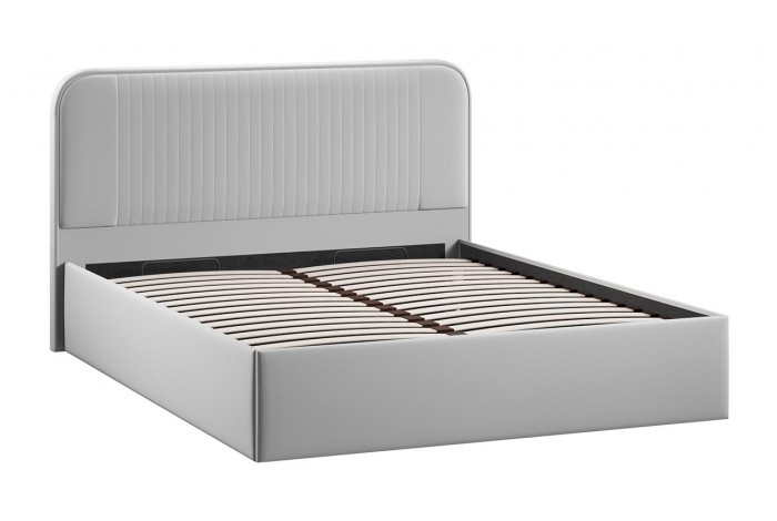 Кровать с ПМ «Тиффани» 1800 Тип 1 (с подъемным механизмом) Велюр Confetti Silver