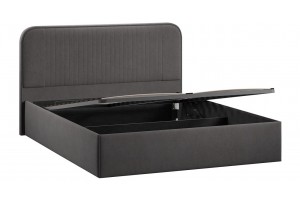 Кровать с ПМ Тиффани 1800 Тип 1 с подъемным механизмом Велюр Графит