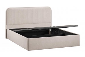 Кровать с ПМ Тиффани 1800 Тип 1 с подъемным механизмом Велюр Мокко светлый