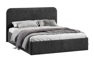 Кровать с ПМ Тиффани 1800 Тип 1 с подъемным механизмом Микровелюр Wellmart Graphite