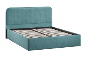 Кровать с ПМ Тиффани 1800 Тип 1 с подъемным механизмом Микровелюр Wellmart Indigo