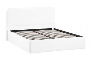 Кровать с ПМ Тиффани 1800 Тип 1 с подъемным механизмом Экокожа белая Polo