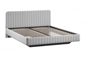 Кровать без ПМ Шелли 1400 Тип 1 (без подъемного механизма) Велюр Confetti Silver