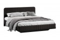 Кровать без ПМ «Шелли» 1400 Тип 1 (без подъемного механизма) Велюр Confetti Stone