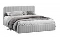Кровать с ПМ «Шелли» 1400 Тип 1 (с подъемным механизмом и заглушиной) Велюр Confetti Silver