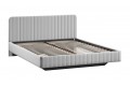 Кровать без ПМ «Шелли» 1600 Тип 1 (без подъемного механизма) Велюр Confetti Silver