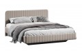 Кровать без ПМ «Шелли» 1600 Тип 1 (без подъемного механизма) Велюр Confetti Smoke