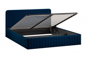 Кровать с ПМ Шелли 1600 Тип 1 (с подъемным механизмом) Велюр Confetti Blue