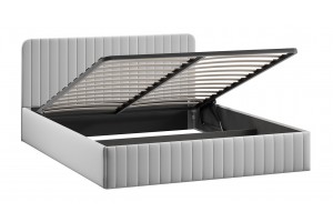 Кровать с ПМ Шелли 1600 Тип 1 (с подъемным механизмом) Велюр Confetti Silver