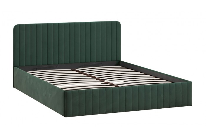 Кровать с ПМ «Шелли» 1800 Тип 1 (с подъемным механизмом и заглушиной) Велюр Confetti Deep forest