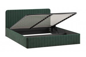 Кровать с ПМ Шелли 1800 Тип 1 (с подъемным механизмом и заглушиной) Велюр Confetti Deep forest