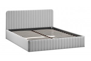 Кровать с ПМ Шелли 1800 Тип 1 (с подъемным механизмом и заглушиной) Велюр Confetti Silver