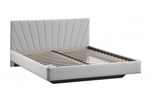Кровать без ПМ Эвори 1400 Тип 1 (без подъемного механизма) Велюр Confetti Silver
