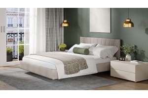 Кровать без ПМ Эвори 1400 Тип 1 (без подъемного механизма) Велюр Confetti Smoke