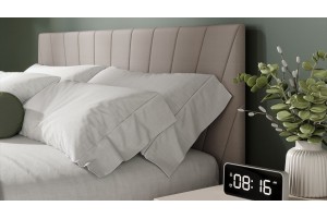 Кровать без ПМ Эвори 1400 Тип 1 (без подъемного механизма) Велюр Confetti Smoke