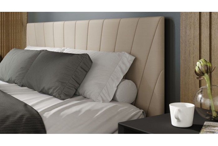 Кровать с ПМ «Эвори» 1800 Тип 1 (с подъемным механизмом и заглушиной) Велюр Confetti Cream