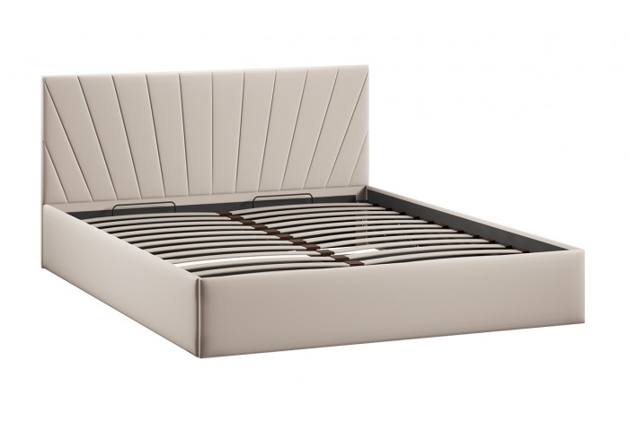 Кровать с ПМ «Эвори» 1800 Тип 1 (с подъемным механизмом и заглушиной) Велюр Confetti Cream