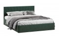 Кровать с ПМ «Эвори» 1400 Тип 1 (с подъемным механизмом и заглушиной) Велюр Confetti Deep forest