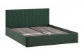 Кровать с ПМ «Эвори» 1400 Тип 1 (с подъемным механизмом и заглушиной) Велюр Confetti Deep forest