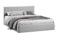 Кровать с ПМ «Эвори» 1400 Тип 1 (с подъемным механизмом и заглушиной) Велюр Confetti Silver