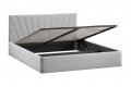 Кровать с ПМ «Эвори» 1400 Тип 1 (с подъемным механизмом и заглушиной) Велюр Confetti Silver