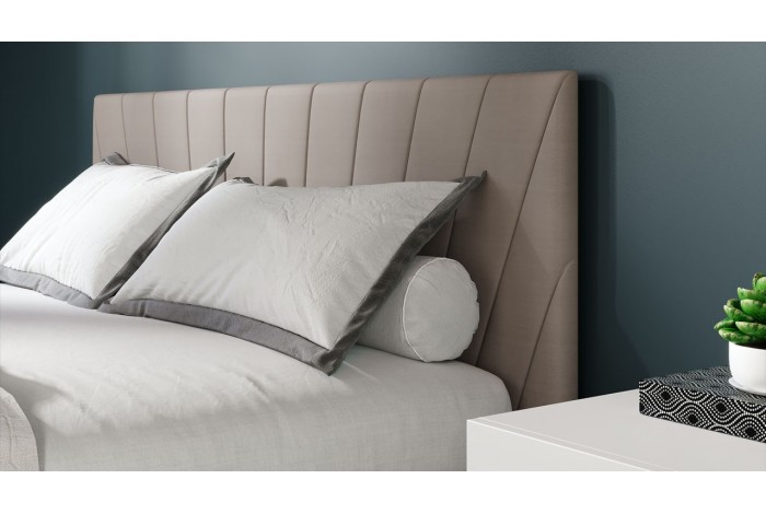 Кровать с ПМ «Эвори» 1400 Тип 1 (с подъемным механизмом и заглушиной) Велюр Confetti Smoke