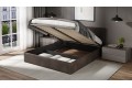 Кровать с ПМ «Эвори» 1800 Тип 1 (с подъемным механизмом и заглушиной) Велюр Confetti Stone