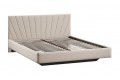 Кровать без ПМ «Эвори» 1600 Тип 1 (без подъемного механизма) Велюр Confetti Cream