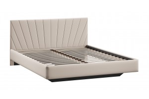 Кровать без ПМ Эвори 1600 Тип 1 (без подъемного механизма) Велюр Confetti Cream